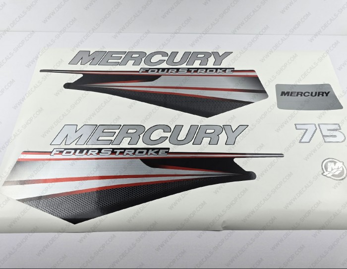 Mercury 75HP Four Stroke 2013-2017 Outboard Decal Kit